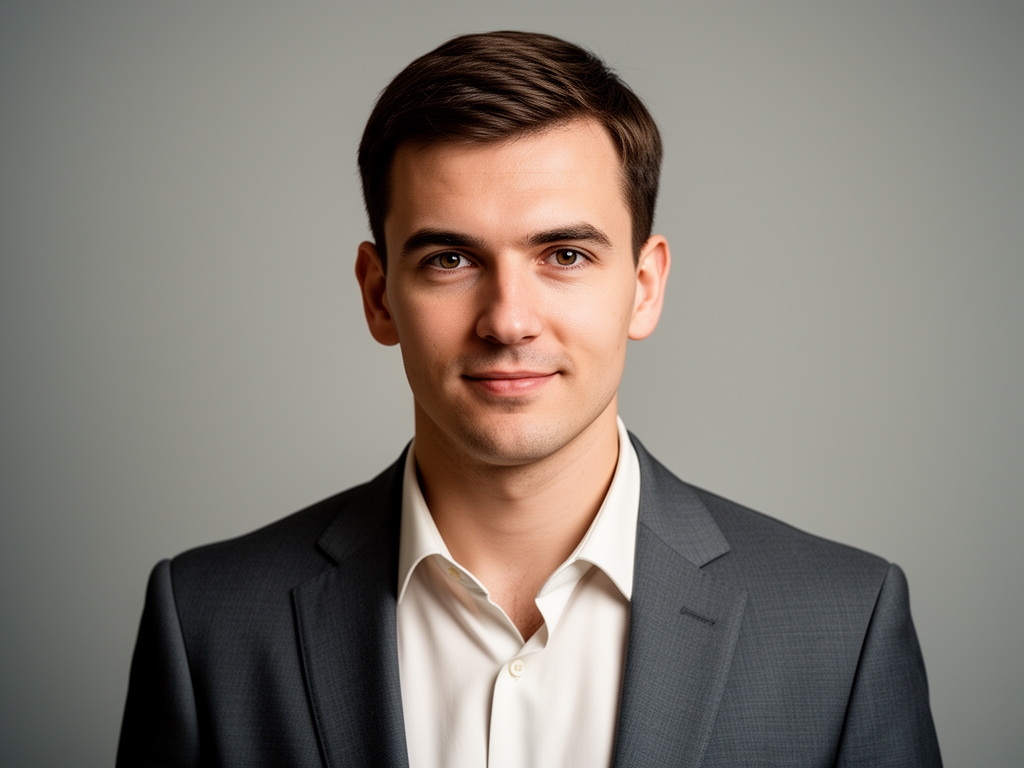 Портрет Майкла Тёрнера, директора учебных программ Ferqantix — мужчина средних лет в светлой рубашке в профессиональной студийной фотографии